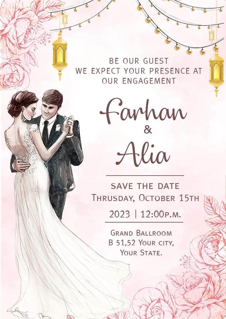 Engagement Invitation Card